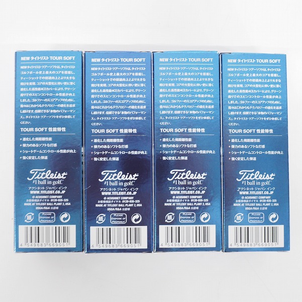 実際に弊社で買取させて頂いた【未使用/オウンネーム】Titleist/タイトリスト TOUR SOFT ゴルフボール ホワイト 1ダースの画像 3枚目