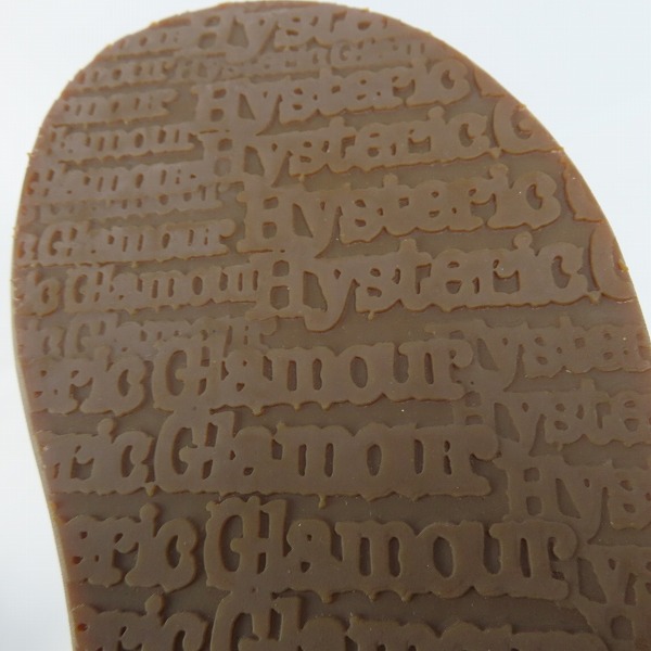 実際に弊社で買取させて頂いた【未使用】HYSTERIC GLAMOUR/ヒステリックグラマー ギターガール レザー サンダル 4QS-0700-24A/FREEの画像 5枚目