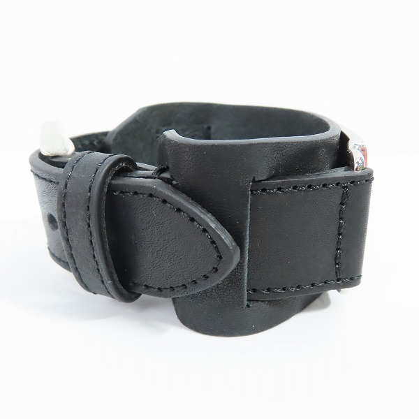 実際に弊社で買取させて頂いたDIESEL/ディーゼル ロゴプレート レザーブレスレットの画像 3枚目