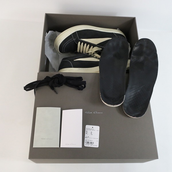 実際に弊社で買取させて頂いたRick Owens/リックオウエンス VINTAGE SNEAKS/ヴィンテージスニーカー レザー RU01D3897/42の画像 8枚目