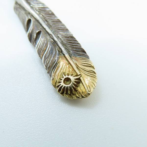 実際に弊社で買取させて頂いたARIZONA FREEDOM/アリゾナフリーダム 先金 右向き フェザー ペンダント/トップの画像 4枚目