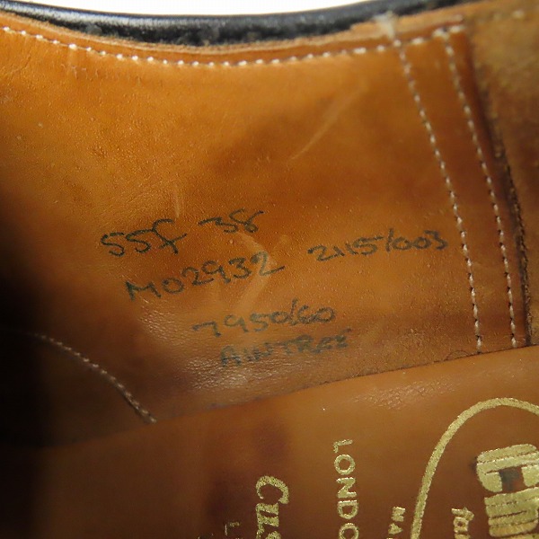 実際に弊社で買取させて頂いたChurch's/チャーチ ウィングチップ レザーシューズ/5.5Fの画像 5枚目