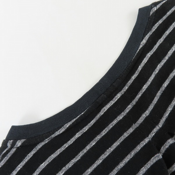 実際に弊社で買取させて頂いたSAINT LAURENT PARIS/サンローランパリ ボーダー Tシャツ 391248Y2MB1/Sの画像 9枚目