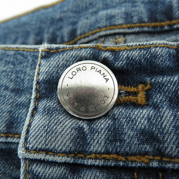 実際に弊社で買取させて頂いたLoro Piana/ロロピアーナ イタリア製 ワイドデニムパンツ /29の画像 8枚目