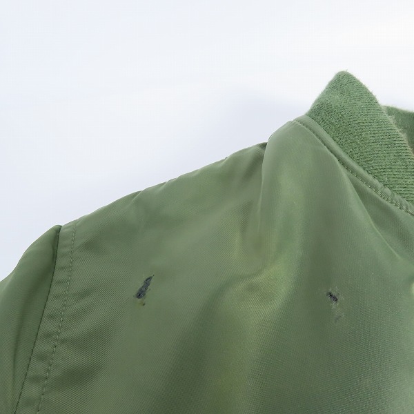 実際に弊社で買取させて頂いたALPHA INDUSTRIES/アルファインダストリーズ リバーシブル MA-1/フライトジャケット 20004-203 Sの画像 6枚目