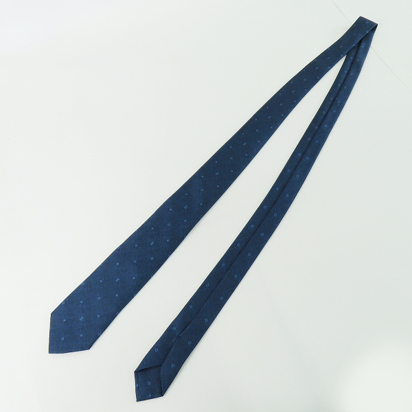 実際に弊社で買取させて頂いた【JPタグ】LOUIS VUITTON/ルイヴィトン モノグラム総柄 シルクネクタイ M70203の画像 5枚目