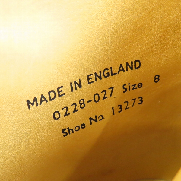 実際に弊社で買取させて頂いたGEORGE COX/ジョージコックス 私立探偵 濱マイク 限定モデル Dリング チャッカブーツ 13273/8の画像 5枚目