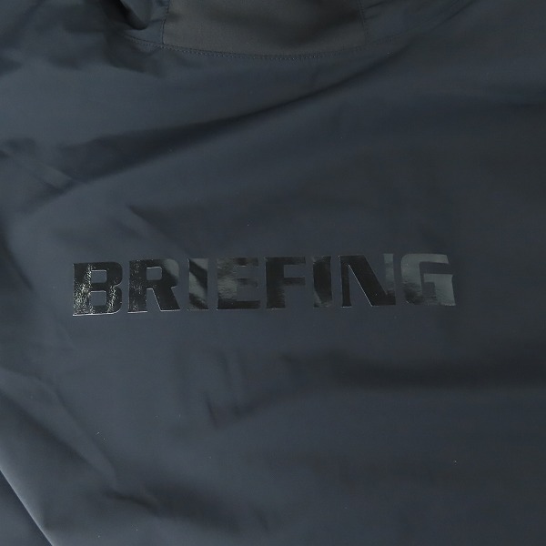 実際に弊社で買取させて頂いた【未使用】BRIEFING GOLF/ブリーフィング MS WIND HOODIE/ウインドフーディ パーカー ブラック BRG223M19/XLの画像 4枚目