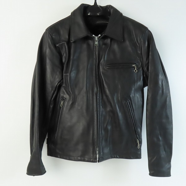実際に弊社で買取させて頂いたSCHOTT/ショット ファーライナー付き シングルレザーライダースジャケット/36