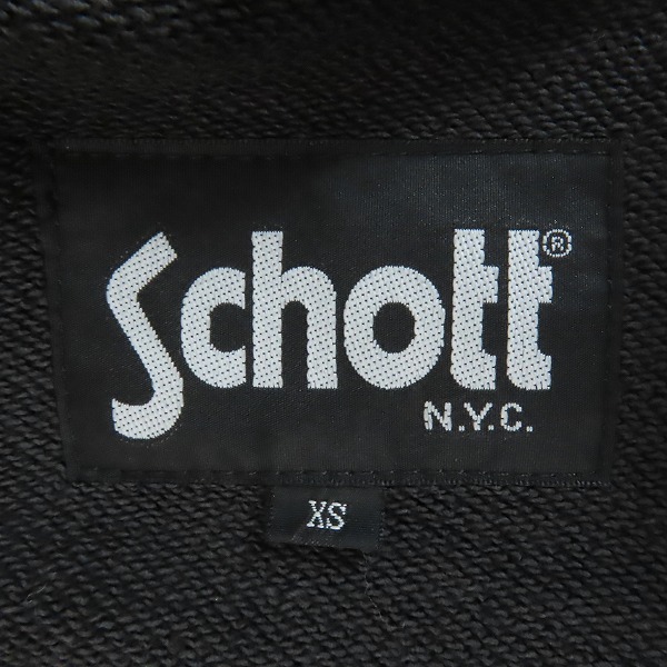 実際に弊社で買取させて頂いたSchott/ショット コットンライダースジャケット XSの画像 2枚目