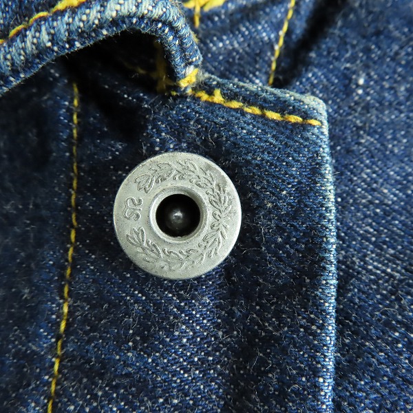 実際に弊社で買取させて頂いたEVIS/エヴィス/エビス 大戦モデル 1213 ライナー付きGジャン/36の画像 4枚目