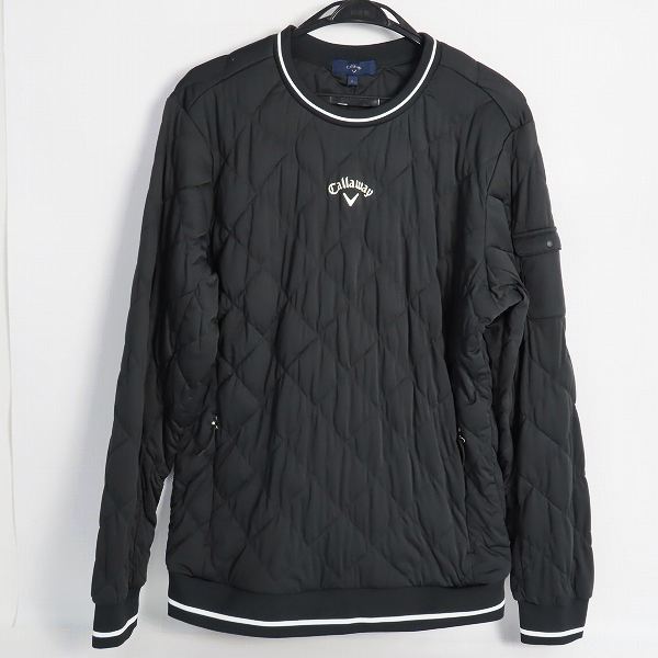 実際に弊社で買取させて頂いた【未使用】Callaway/キャロウェイ 中綿 クルーネックブルゾン/ブラック/241-0215508/L