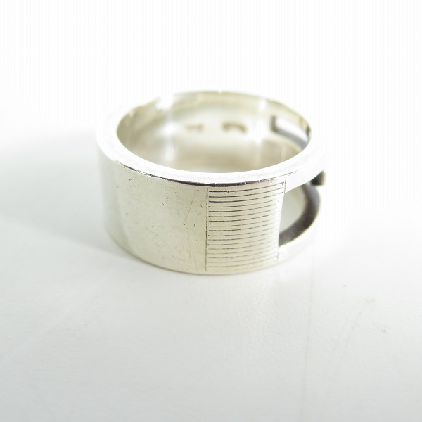 実際に弊社で買取させて頂いたGUCCI/グッチ ブランテッドG Gロゴ リング シルバー 925 8号の画像 4枚目