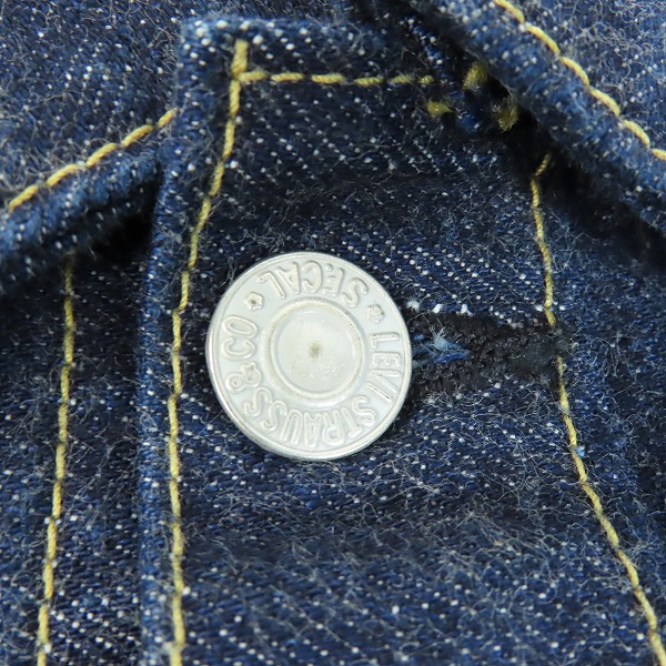 実際に弊社で買取させて頂いたLEVIS/リーバイス 507 日本製 復刻 2ndモデル デニムジャケット 71507-XX/38の画像 8枚目