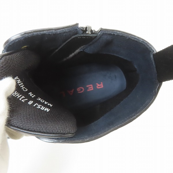 実際に弊社で買取させて頂いたREGAL/リーガル ウィングチップ サイドジップ×レースアップブーツ  71HR/Mの画像 4枚目