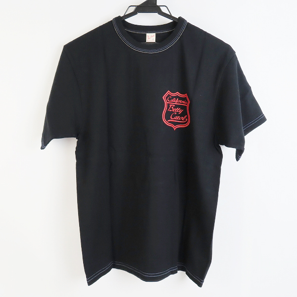 実際に弊社で買取させて頂いた【未使用】THE FLAT HEAD/フラットヘッド バックプリントデザイン ハーフスリーブ Tシャツ 40