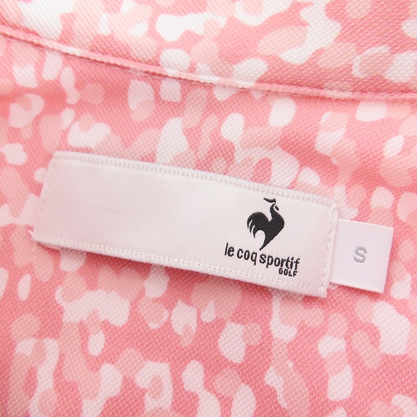 実際に弊社で買取させて頂いた【未使用】le coq sportif GOLF/ルコックスポルティフゴルフ ゴルフウェア レディース 半袖 ポロシャツQGWVJA05/Sの画像 2枚目