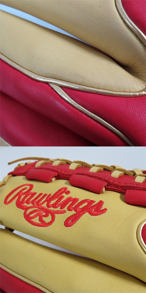 実際に弊社で買取させて頂いたRawlings/ローリングス HYPER TECH COLOR SYNC 軟式 オールラウンド用 グローブ/グラブ GR4HTCN55Wの画像 9枚目