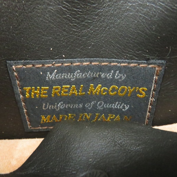実際に弊社で買取させて頂いたTHE REAL McCOY'S/ザ リアルマッコイズ A-2 model 220 レザー フライトジャケット MJ22001 /42の画像 4枚目
