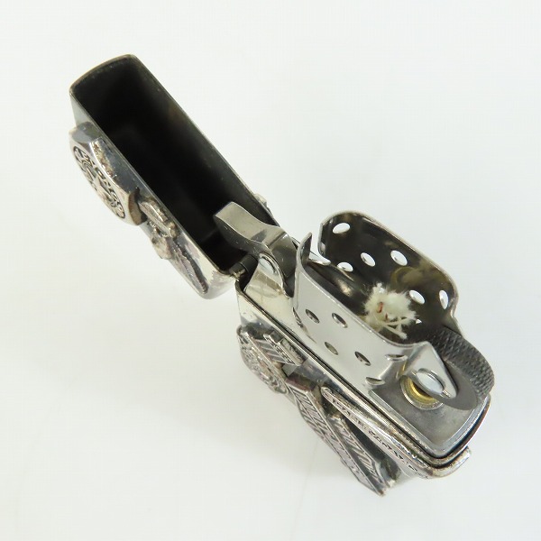 実際に弊社で買取させて頂いたZIPPO/ジッポー HARLEY-DAVIDSON/ハーレーダビッドソン MAKE METAL メイクメタル メタル貼り PHD-US 1996年製の画像 5枚目