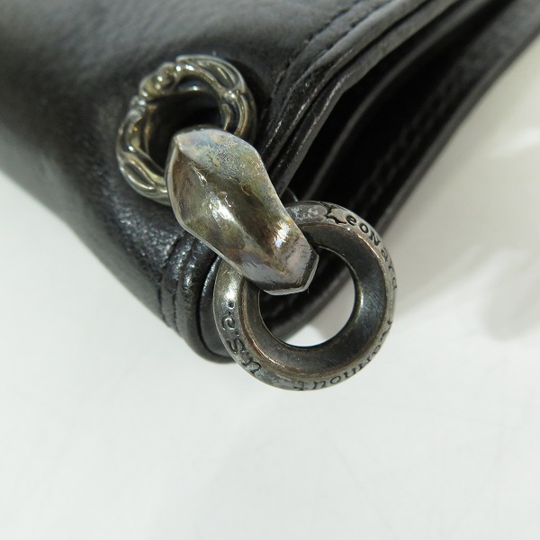 実際に弊社で買取させて頂いたLONE ONES/ロンワンズ カムホート刻印 ウォレットwジッパー ポーチ&2カード スロッツの画像 7枚目