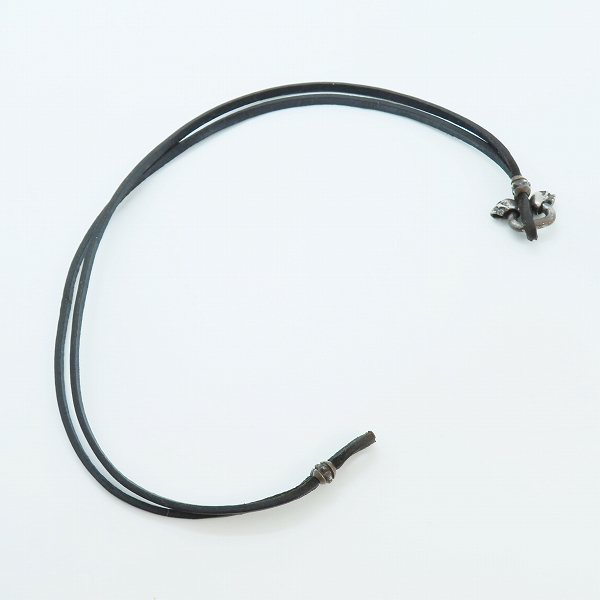 実際に弊社で買取させて頂いたDEAL DESIGN/ディールデザイン レザーブレスレット 2スカルコード 390521の画像 8枚目