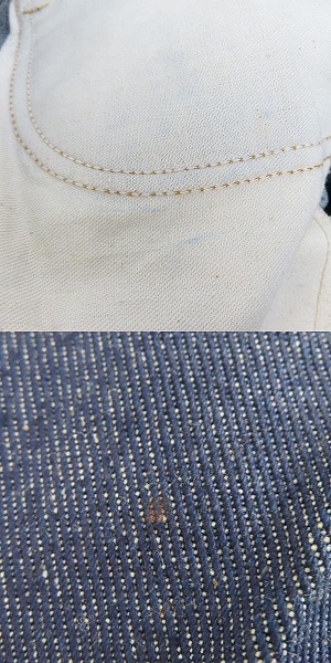 実際に弊社で買取させて頂いたLee/リー 70S ヴィンテージ ジーンズ 200-0041 オリジナル USA製 SCOVILL ZIP デニムパンツ/28の画像 9枚目