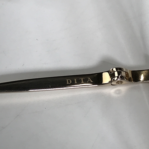 実際に弊社で買取させて頂いたDITA/ディータ BELIEVER/ビリーバー アイウェア/メガネフレーム DTX506-52-01 GOLDの画像 6枚目