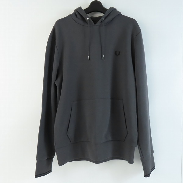 実際に弊社で買取させて頂いたFRED PERRY/フレッドペリー Tipped Hooded Sweatshirt スウェット プルオーバーパーカー グレー M2643 L