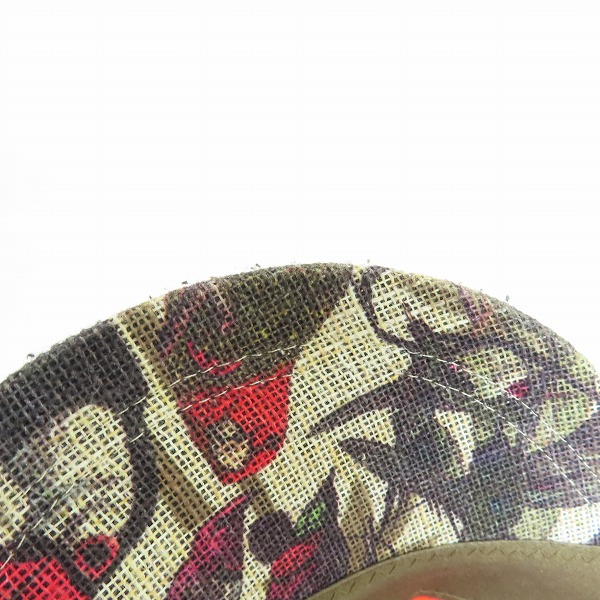実際に弊社で買取させて頂いたCA4LA/カシラ 総柄帽子 zkn00889の画像 9枚目