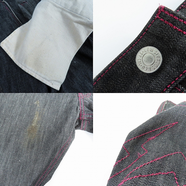 実際に弊社で買取させて頂いたLEVI’S Fenom×FRAGMENT DESIGN/リーバイスフェノム×フラグメントデザイン ワイドデニムパンツ FMSHT-0006/32の画像 6枚目