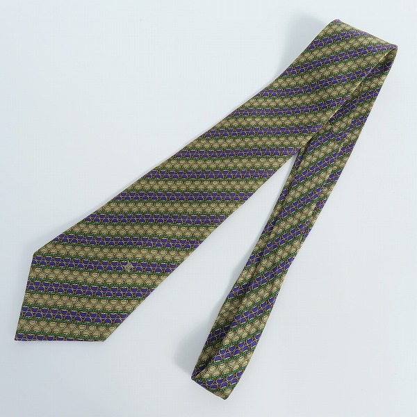 実際に弊社で買取させて頂いたCELINE/セリーヌ 総柄 シルクネクタイ