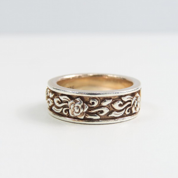 実際に弊社で買取させて頂いたDEAL TEARS/ディールティアーズ スクロール ローズ シルバー リング 12.5号の画像 4枚目