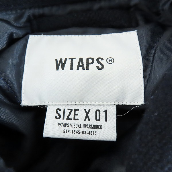 実際に弊社で買取させて頂いたWTAPS/ダブルタップス WCPO 01 JACKET WONY MELTON/ウール メルトンジャケット 212WVDT-JKM01/01の画像 2枚目