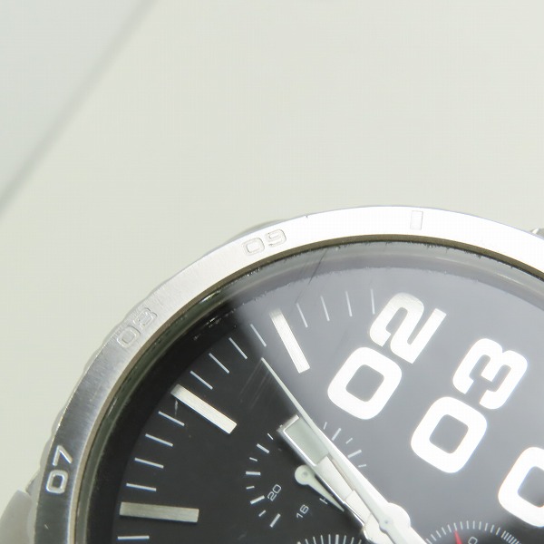 実際に弊社で買取させて頂いたDIESEL/ディーゼル ビックフェイス 海外モデル クロノ 腕時計/DZ-4209の画像 5枚目