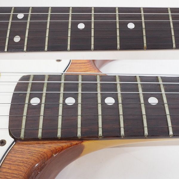 実際に弊社で買取させて頂いた★【難有り】CHORDER by Muex ストラトタイプ スルーネック エレキギター ハードケース付の画像 3枚目