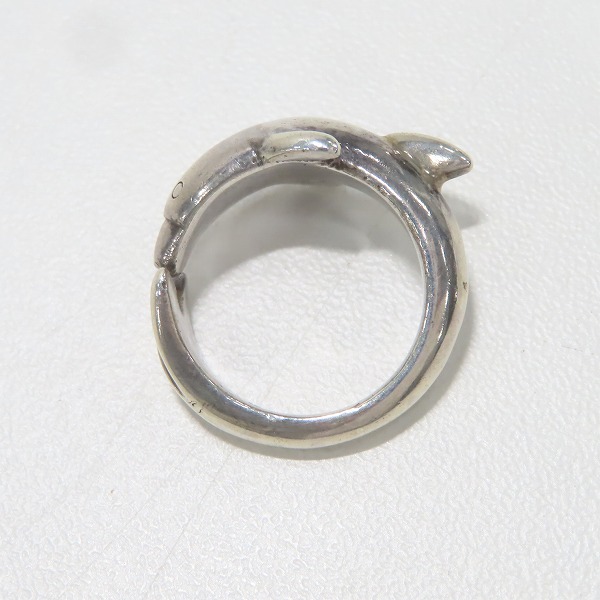 実際に弊社で買取させて頂いたHOLLYWOOD RANCH MARKET/ハリウッドランチマーケット ドルフィン/イルカ リング /6.5-7号の画像 5枚目