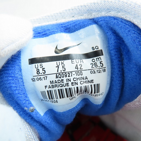 実際に弊社で買取させて頂いたNIKE×atmos/ナイキ×アトモス AIR MAX 1 PRNT/エアマックス1 プリント AQ0927-100/26.5の画像 5枚目