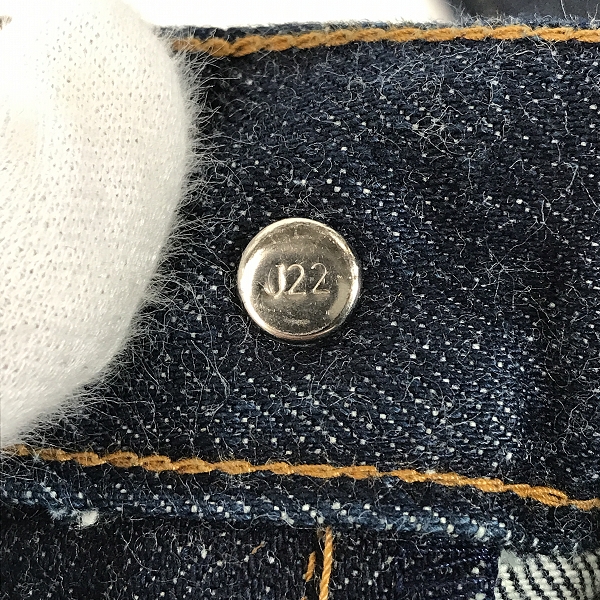 実際に弊社で買取させて頂いた【未使用】LEVIS/リーバイス 502-XX VINTAGE CLOTHING 60’S復刻モデル/刻印J22/デニムパンツ 502-XXVW/28の画像 7枚目