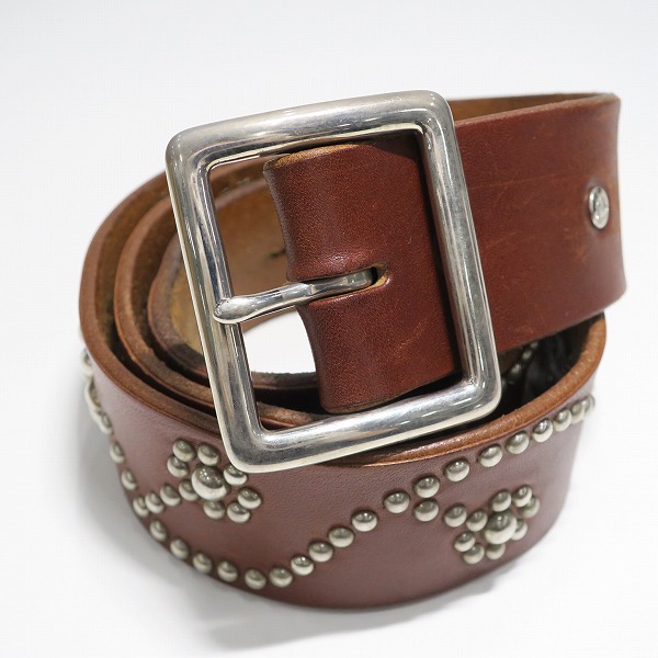 実際に弊社で買取させて頂いたHollywood Trading Company /HTC/エイチティーシー スタッズ スティングレイ レザー ベルト/34 