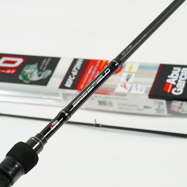 実際に弊社で買取させて頂いたAbuGarcia/アブガルシア BSFC-672MH BASSFIELD バスフィールド 2ピース ベイトロッド バスロッド
