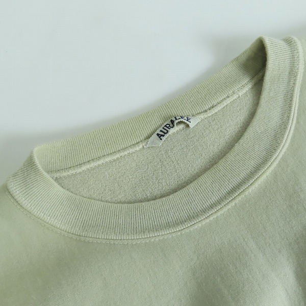 実際に弊社で買取させて頂いたAURALEE/オーラリー SUPER MILLED SWEAT スウェット A9AP02SM/5の画像 5枚目