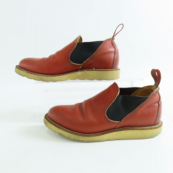 実際に弊社で買取させて頂いたREDWING/レッドウィング ROMEO/ロメオ サイドゴア レザーブーツ 7.5Eの画像 3枚目