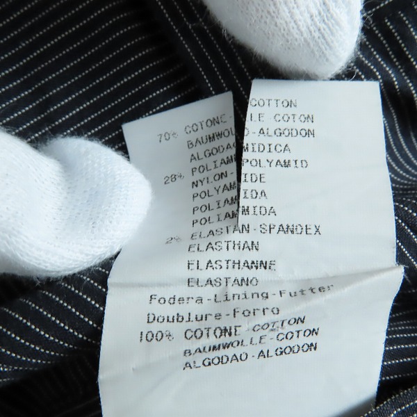 実際に弊社で買取させて頂いたEMPORIO ARMANI/エンポリオ アルマーニ ストライプ柄 スラックスパンツ C1P580 C1177/46の画像 6枚目