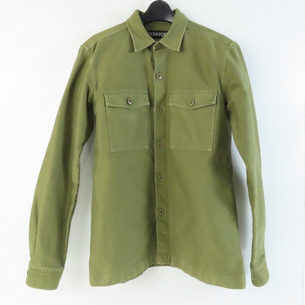 実際に弊社で買取させて頂いたTOM FORD/トムフォード ミリタリーシャツジャケット 2FT699/40