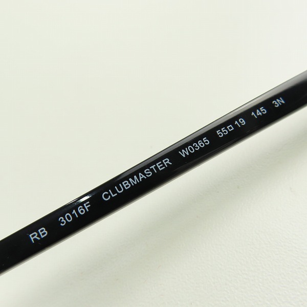 実際に弊社で買取させて頂いたRay-Ban/レイバン CLUB MASTER/クラブマスター サングラス アイウェア RB3016 W0365の画像 7枚目