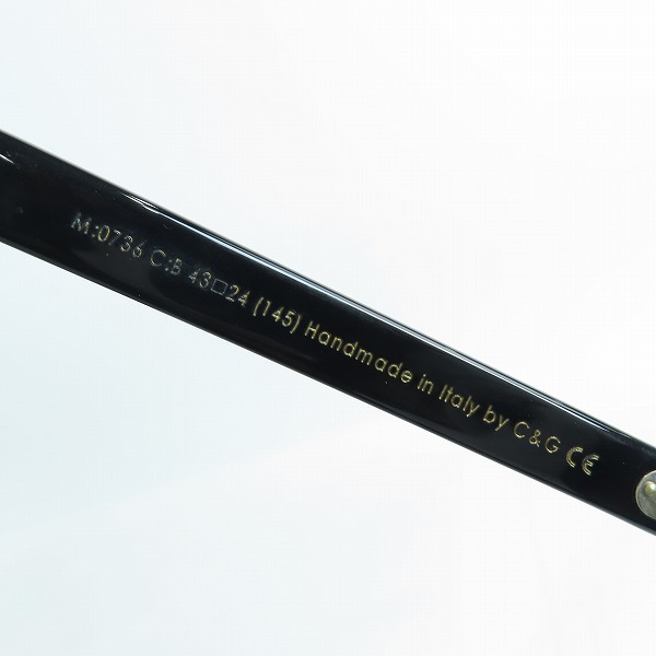 実際に弊社で買取させて頂いたCUTLER AND GROSS/カトラーアンドグロス ラウンド サングラス/アイウェア M:0736の画像 7枚目