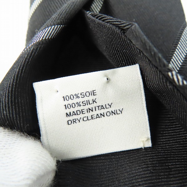 実際に弊社で買取させて頂いたceline/セリーヌ カレッジストライプ シルク ネクタイの画像 4枚目