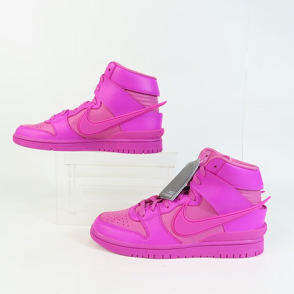 実際に弊社で買取させて頂いたNIKE×AMBUSH/ナイキ×アンブッシュ DUNK HIGH PINK/ダンクハイ ピンク CU7544-600/29の画像 3枚目