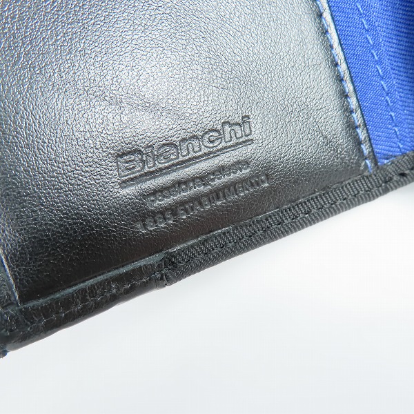実際に弊社で買取させて頂いたBianchi/ビアンキ PICCOLO ピッコロ ミドルウォレット 財布 BID1203の画像 4枚目